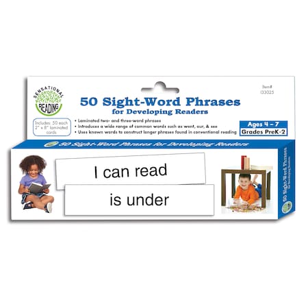 Sensational Reading Sensational Reading 50 Sight-Word Phrases for Developing Readers 133025